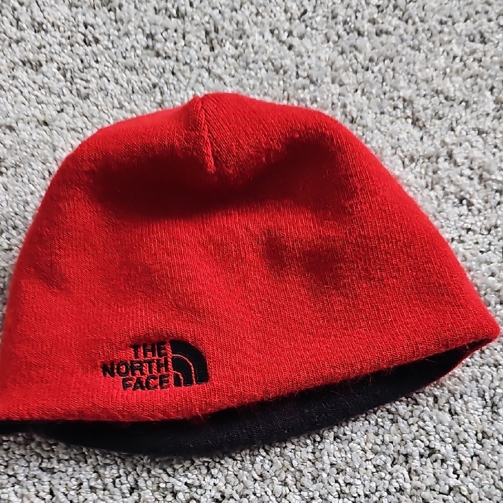 The North Face Black Beanie with Red Lettering - Picture 4 of 4